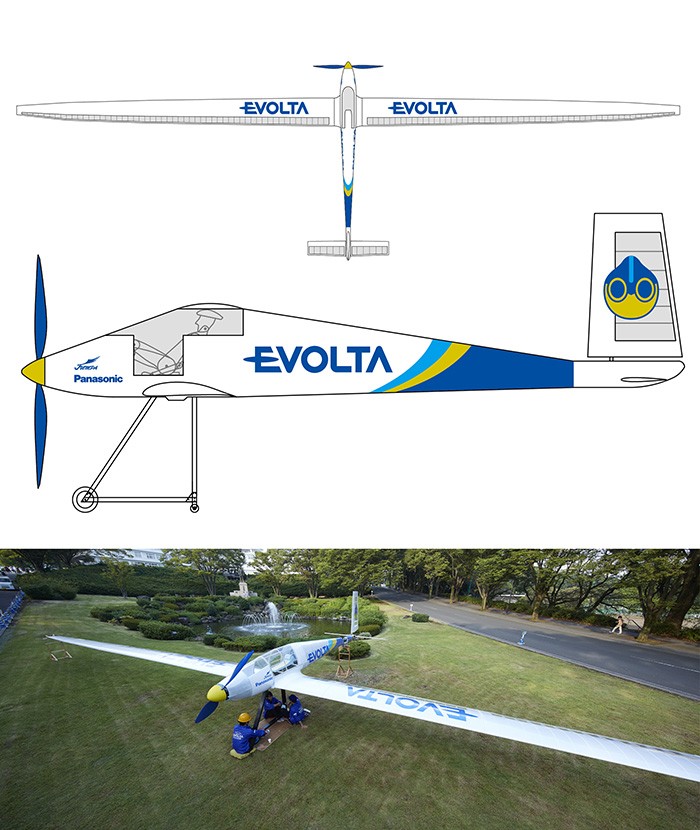 Panasonic　EVOLTA CHALLENGE 機体デザイン
